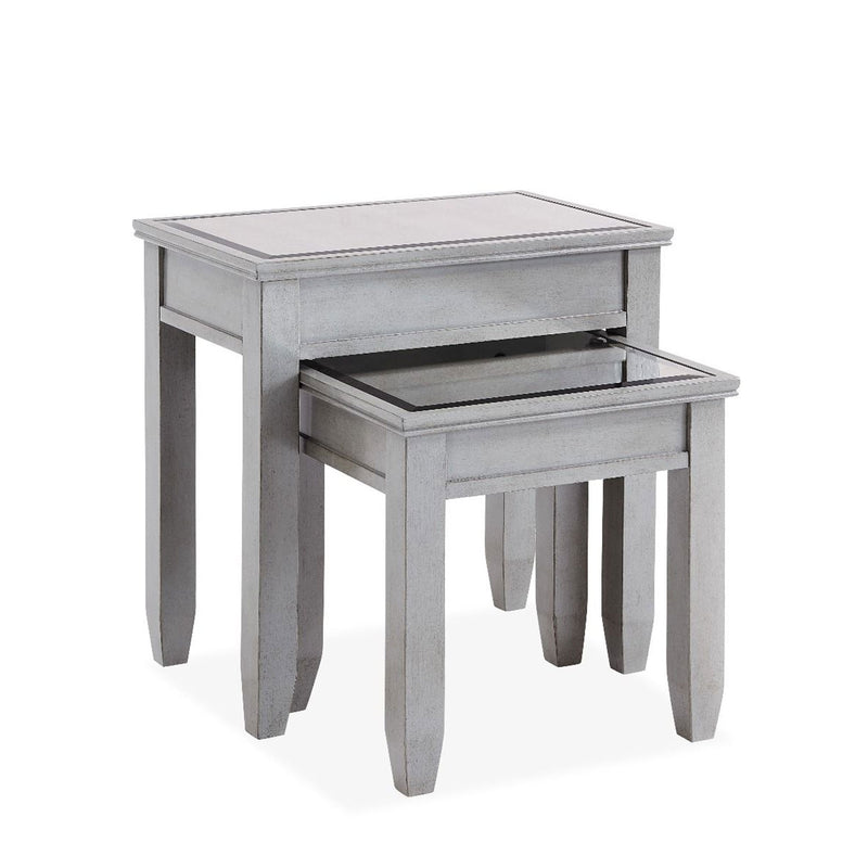 Russell Grey Painted Nest Of 2 Tables by Lavishway | Nest of Tables-23917