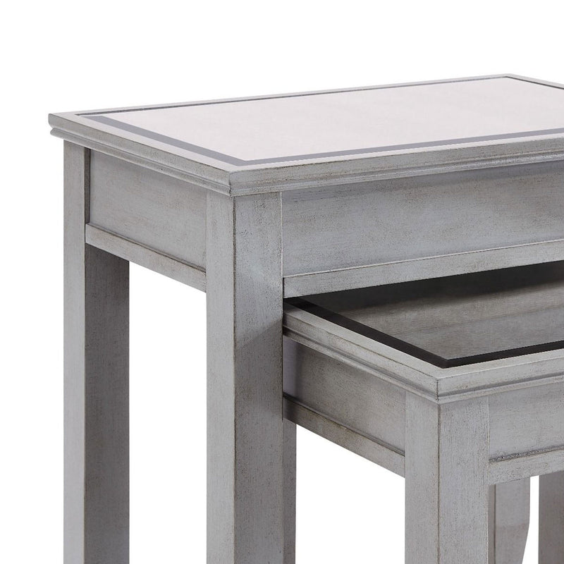 Russell Grey Painted Nest Of 2 Tables by Lavishway | Nest of Tables-23916