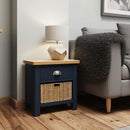 Rutland 1 Drawer 1 Basket Unit Side Table by Lavishway | Bedside Tables-33753