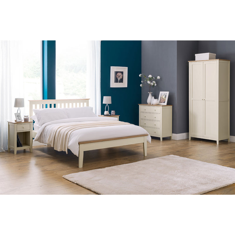 Salerno Solid Oak 1 Drawer Bedside Table by Lavishway | Bedside Tables-60920