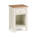 Salerno Solid Oak 1 Drawer Bedside Table by Lavishway | Bedside Tables-60918