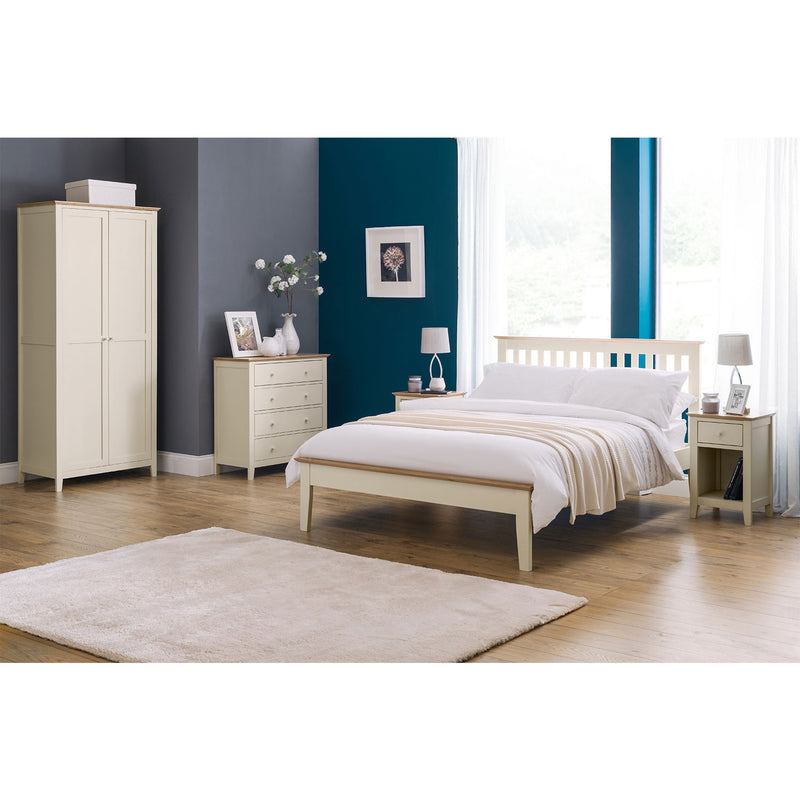 Salerno Solid Oak 2 Doors Wardrobe by Lavishway | Wardrobe-60916
