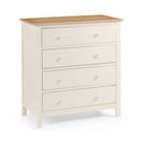 Salerno Solid Wood & Oak 4 Drawers Chest by Lavishway | Chest Of Drawers-60900