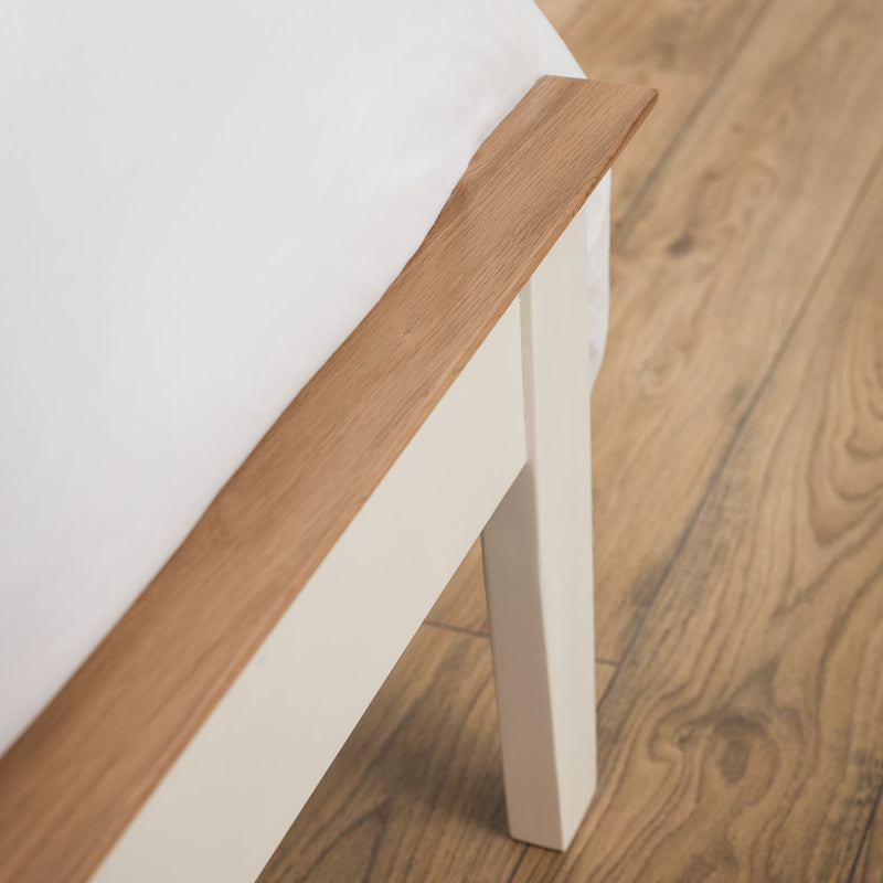 Salerno Solid Oak Shaker Bed Frame by Lavishway | Wooden Beds-60939