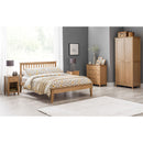 Salerno Solid Oak Shaker Bed Frame by Lavishway | Wooden Beds-60942