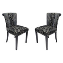 Sandringham Velvet Dining Chair Set of 2 by Lavishway | Dining Chairs-37548