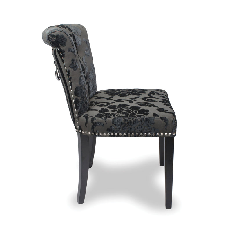 Sandringham Velvet Dining Chair Set of 2 by Lavishway | Dining Chairs-37551