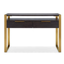 Sanremo Golden Frame Console Table by Lavishway | Hallway Console Table-24110