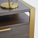 Sanremo Golden Frame Console Table by Lavishway | Hallway Console Table-24113
