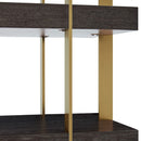Sanremo Golden Frame Open Bookcase by Lavishway | Bookcases & Shelves-24103