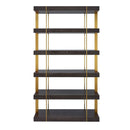 Sanremo Golden Frame Open Bookcase by Lavishway | Bookcases & Shelves-24101