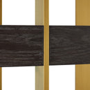 Sanremo Golden Frame Open Bookcase by Lavishway | Bookcases & Shelves-24102