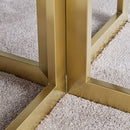 Sanremo Golden Frame Round Dining Table by Lavishway | Dining Tables-24094