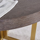 Sanremo Golden Frame Round Dining Table by Lavishway | Dining Tables-24093