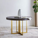 Sanremo Golden Frame Round Dining Table by Lavishway | Dining Tables-24090