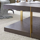 Sanremo Golden Frame Square Coffee Table by Lavishway | Coffee Tables-24074
