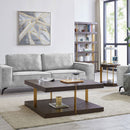 Sanremo Golden Frame Square Coffee Table by Lavishway | Coffee Tables-24069