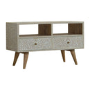 Santorini Taupe 2 Drawers Media Unit by Lavishway | TV Units Cabinets-59088