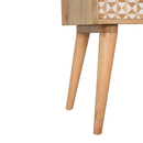 Sarina Resin Printed 1 Drawer Bedside Table by Lavishway | Bedside Tables-57600