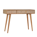 Sarina Resin Printed 3 Drawers Console Table by Lavishway | Hallway Console Table-57566