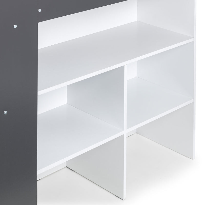 Saturn Mid Sleeper Storage Bed by Lavishway | Wooden Beds-60893