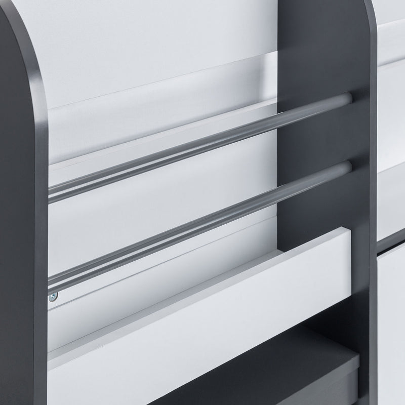 Saturn Mid Sleeper Storage Bed by Lavishway | Wooden Beds-60898