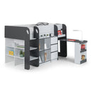 Saturn Mid Sleeper Storage Bed by Lavishway | Wooden Beds-60888