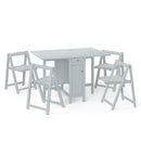 Savoy Foldable Dining Table with 4 Chairs by Lavishway | Dining Table Set-60878