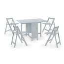 Savoy Foldable Dining Table with 4 Chairs by Lavishway | Dining Table Set-60882