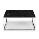Scala Black Marble Effect Top Coffee Table by Lavishway | Coffee Tables-60870