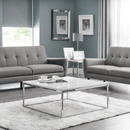 Scala White Marble Effect Top Coffee Table by Lavishway | Coffee Tables-60856