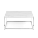 Scala White Marble Effect Top Coffee Table by Lavishway | Coffee Tables-60858