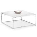 Scala White Marble Effect Top Coffee Table by Lavishway | Coffee Tables-60857