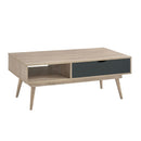 Scandi Oak Finish Grey Coffee Table by Lavishway | Coffee Tables-35370