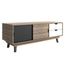 Scandi Oak Finish Grey TV Unit by Lavishway | TV Units Cabinets-35380