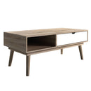 Scandi Oak Finish White Coffee Table by Lavishway | Coffee Tables-35401