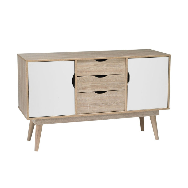 Scandi White 2 Doors 3 Drawers Sideboard by Lavishway | Sideboards-35420