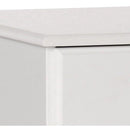 Scandi 3 Drawer White Bedside Cabinet by Lavishway | Bedside Tables-45528