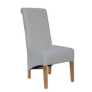 Scroll Back Fabric Dining Chair Set of 2 by Lavishway | Dining Chairs-36153