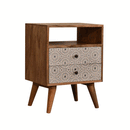 Sarina 2 Drawers Bedside Table by Lavishway | Bedside Tables-57540