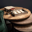 Industrial Wooden Top Nest Of 3 Tables by Lavishway | Nest of Tables-51120