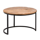 Industrial Wooden Top Nest Of 3 Tables by Lavishway | Nest of Tables-51119