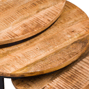 Industrial Wooden Top Nest Of 3 Tables by Lavishway | Nest of Tables-51121