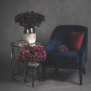 Lattice Glass Top Side Tables In Pair by Lavishway | Side Tables-51117