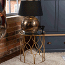 Lattice Glass Top Side Tables In Pair by Lavishway | Side Tables-51116