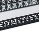 Set Of 2 Aztec Black Mirrored Trays by Lavishway | Decorative Trays-50345