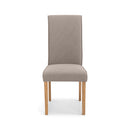 Seville Taupe Linen Fabric Dining Chair by Lavishway | Dining Chairs-60834
