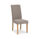 Seville Taupe Linen Fabric Dining Chair by Lavishway | Dining Chairs-60833