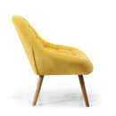 Cocktail Shell Sunny Yellow Accent Chair by Lavishway | Bedroom Chairs-37523