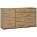 Shetland Oak Finish 6 Drawer Chest by Lavishway | Chest Of Drawers-44603